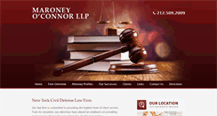 Desktop Screenshot of maroneyoconnorllp.com